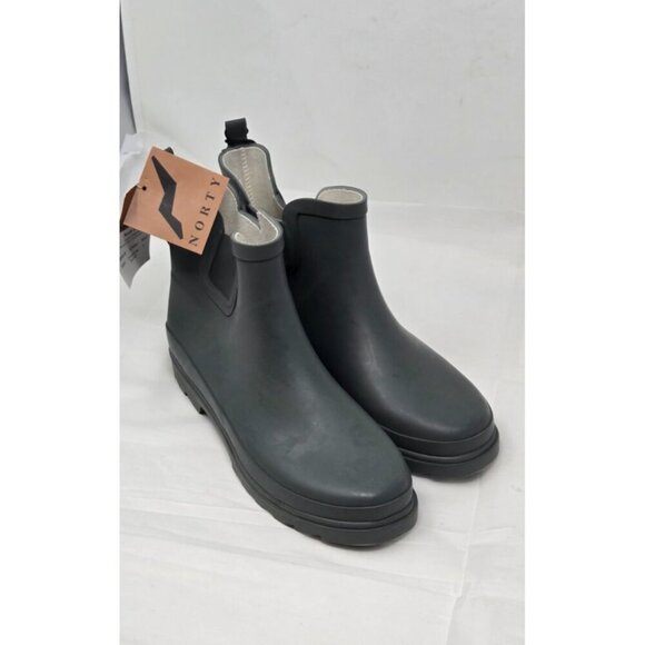 Norty Women's Ankle Rain Boots Waterproof Winter Spring Garden Gray Size 9 - Picture 1 of 9